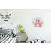 Kippen - Badjas - Krukspelden - Hakken Wandcirkel aluminium klein -kinderkamer