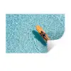 Surfboard - Water - Badpak - Oranje Muursticker klein -3d