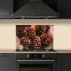 Dennenappels - Boom - Winter - Natuur - Bruin keuken achterwand spatscherm klein -sfeer1