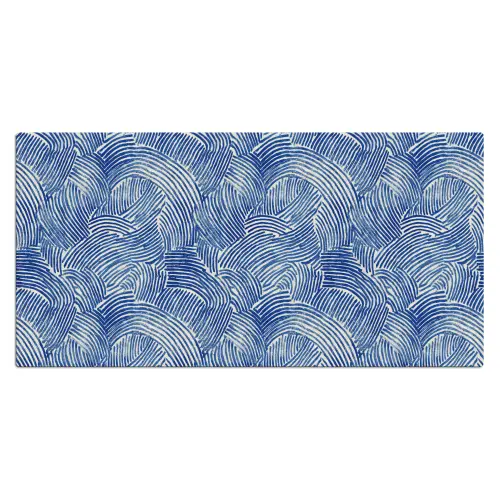 Modern - Abstract - Blauw Muismat XXL klein 681 -3d_leeg