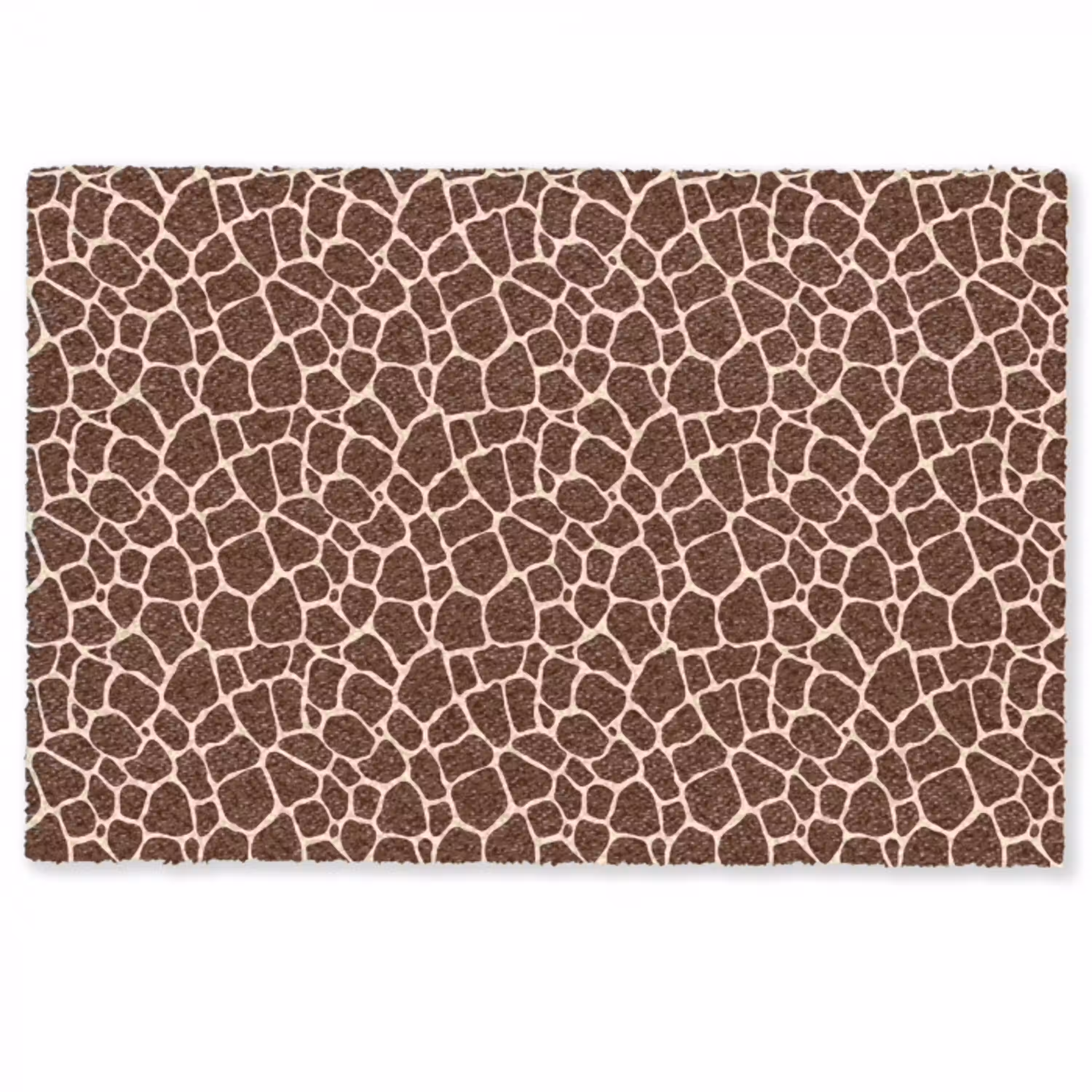 Patroon - Giraf - Bruin Deurmat klein 898 -zkaufland3d