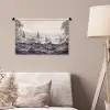 Mistig - Berglandschap - Illustratie Wandkleed katoen klein -sfeer4