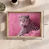 Panter - Luxe - Roze Dienblad Rechthoek middel -USP_Formaat
