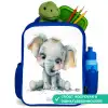 Baby olifant Kinderrugzak - Blauw middel -inhoud_NL