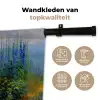 Bloemen - Meer - Bergen - Groen Wandkleed katoen klein -sfeer2