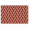 Rood - Beige - Patroon - Lijnen Placemat vinyl groot 368 -zzsfeer1_Kitchenyeah-website