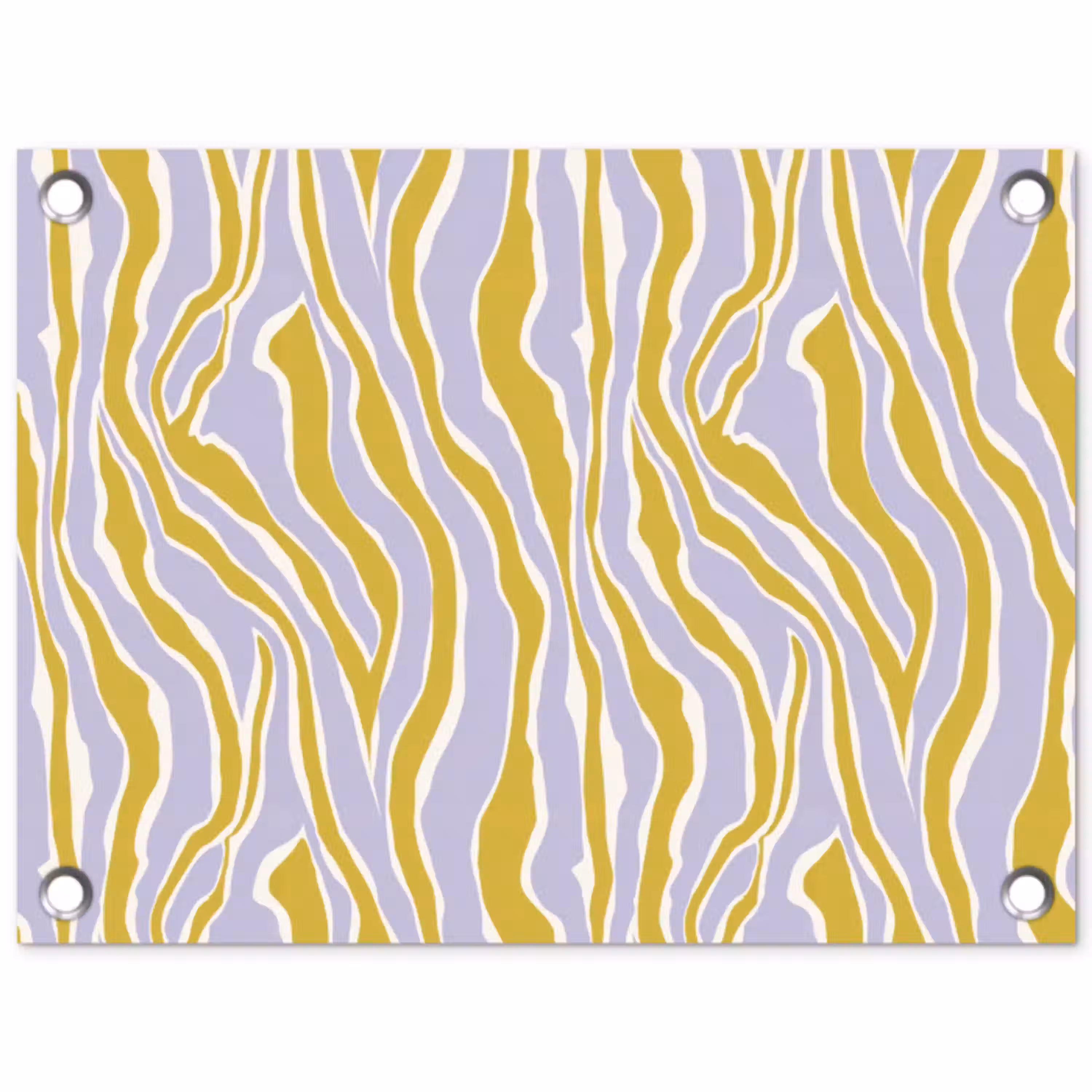 Zebra - Modern - Meerkleurig tuinposter los doek klein 239 -3d