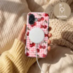 Kersen - Blokken - Rood Toughcase MagSafe Apple iPhone 17 klein 1017 -USP_MagsafeV