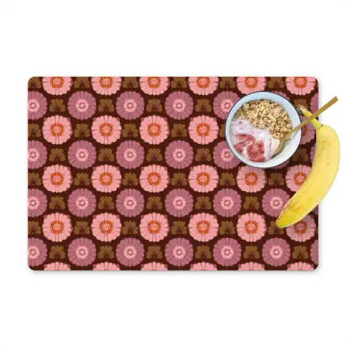 Retro - Madelief - Roze Placemat vinyl groot 368 -zzzproduct_Kitchenyeah-website