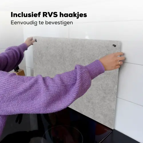 Beton - Oud - Patroon Inductie beschemer met haakjes klein 777 -ky-ophangen-nl