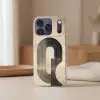 Boog -  Strepen - Minimalistisch - Zwart Telefoonhoesje iPhone 17 Pro klein -sfeer2