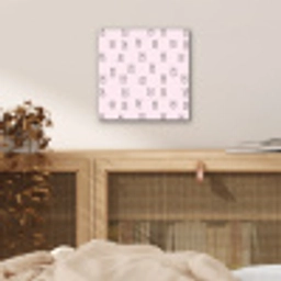 Konijnen - Minimalistisch - Roze aluminium wit klein 46 -sfeer3
