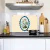 Lijst - Bloemen - Lichtblauw - Illustratie Inductie beschemer met haakjes klein -sfeer2