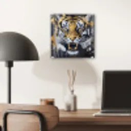 Tijger - Verfspatten - Goud plexiglas 5mm klein -sfeer6