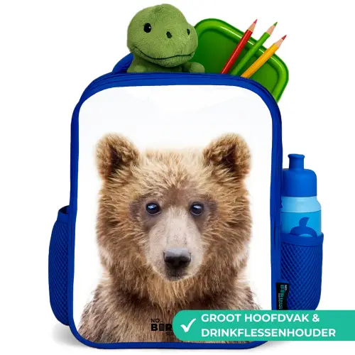 Bennie Beer Kinderrugzak - Blauw middel -inhoud_NL