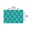 Patroon - Ruiten - Blauw Placemat vinyl groot 368 -specs
