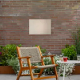 Japandi - Beige - Modern Tuinposter op houten frame 2 cm dik klein -sfeer3