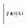 Family - Lettercollage Tuinposter op houten frame 2 cm dik klein -3d