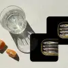 Sardines - Blik - Zwart - Vissen onderzetter kurk middel -sfeer4