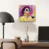 Vrouw - Hoed - Paars - Wijn plexiglas 5mm klein -sfeer6