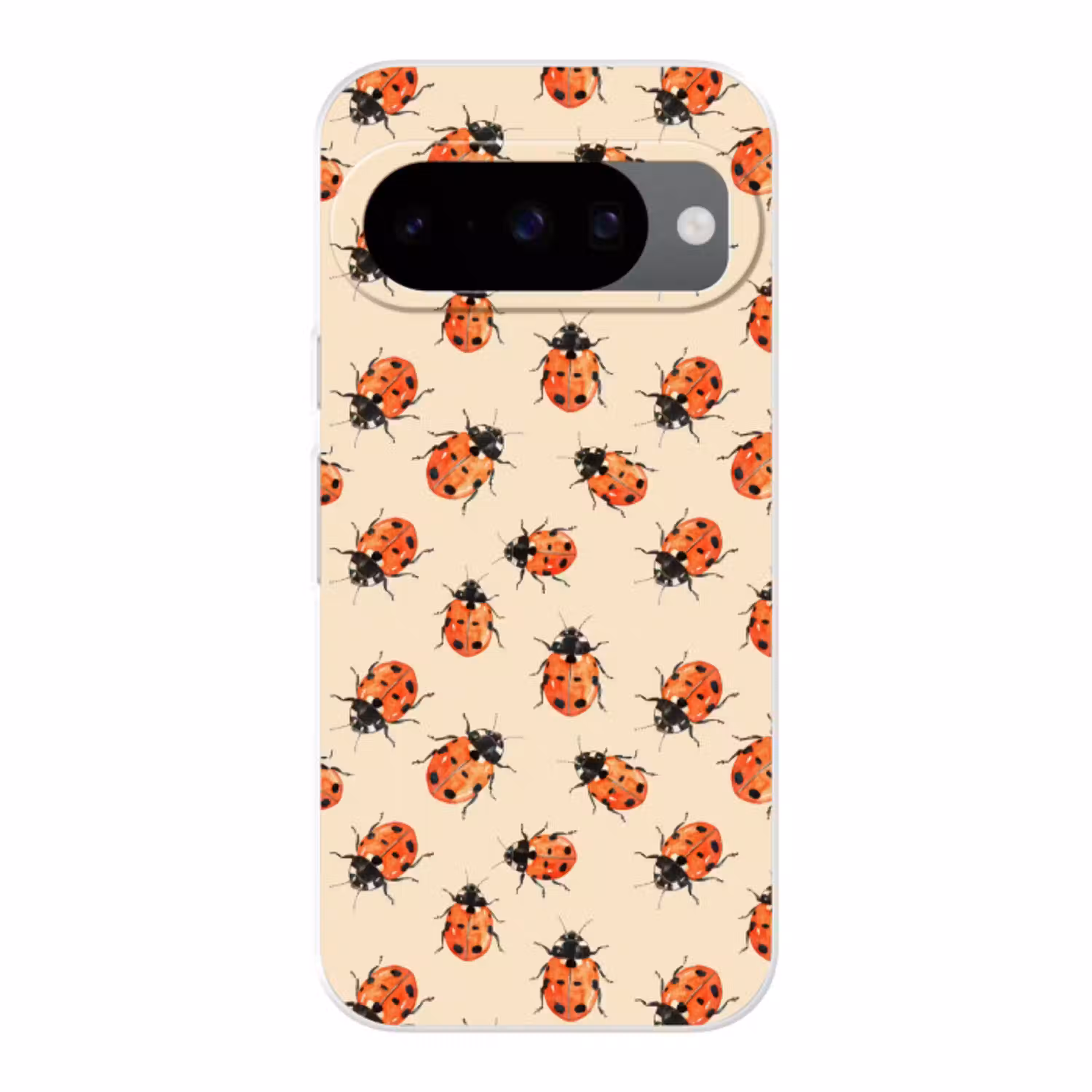 Lieveheersbeestjes - Patroon - Rood Telefoonhoesje Google Pixel 10 klein 880 -3d