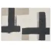 Zwart - Abstract - Japandi Deurmat klein -zkaufland3d