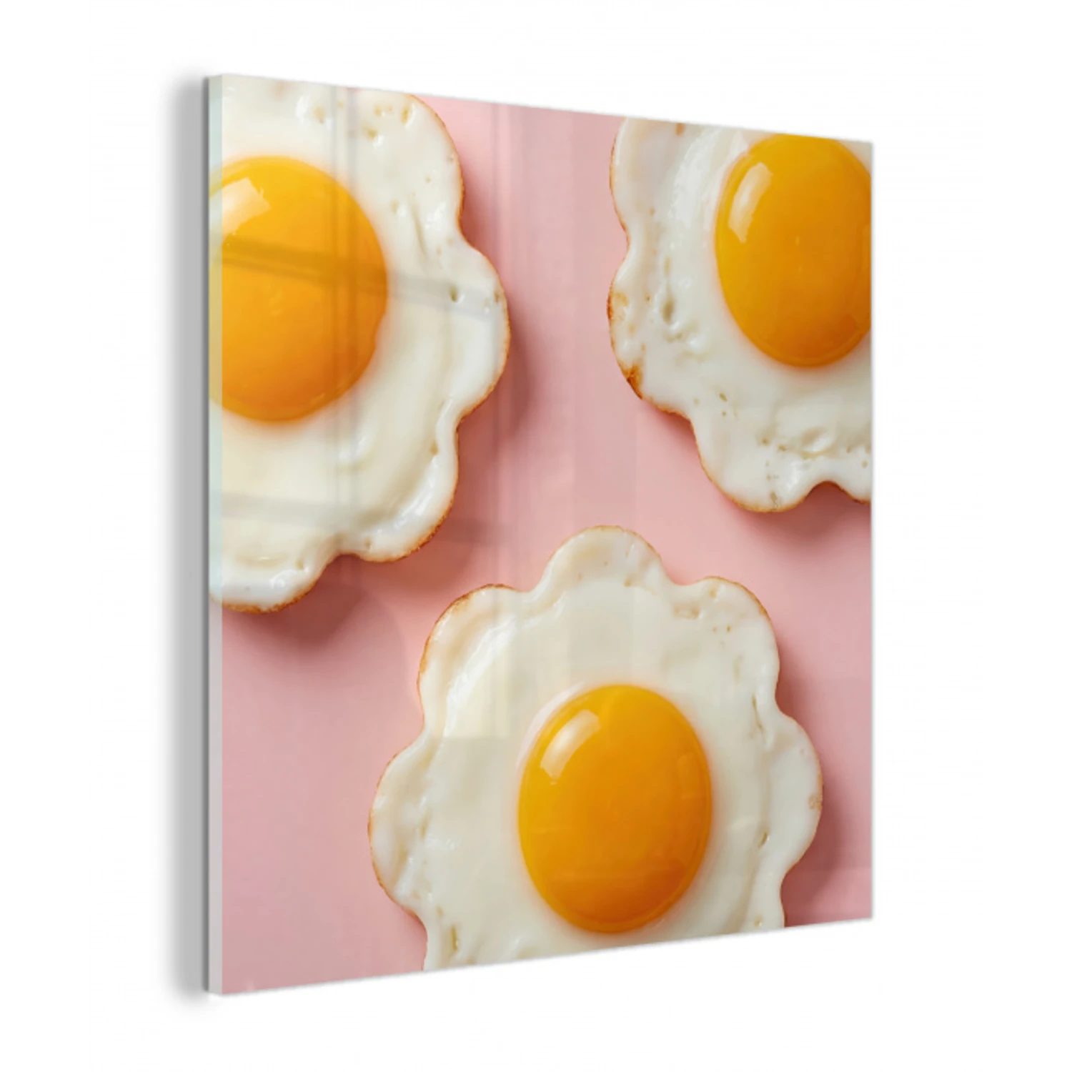 Eieren - Bloem - Roze plexiglas 5mm klein -z3d