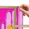 Smiley - Roze - Glazuur Light Box met batterij (Wandlamp kind) middel -USP_websiteprintNL