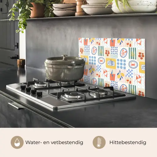Zee - Sfeer - Mozaïek - Wijn keuken achterwand spatscherm klein 900 -usp_NL