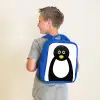 Dierenportret - Pinguïn - kinderen Kinderrugzak - Blauw middel -sfeer2