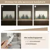 Sparren - Bomen - Groen - Beige Light Box met kabel (Tafellamp) klein -USP_dimbaarNL