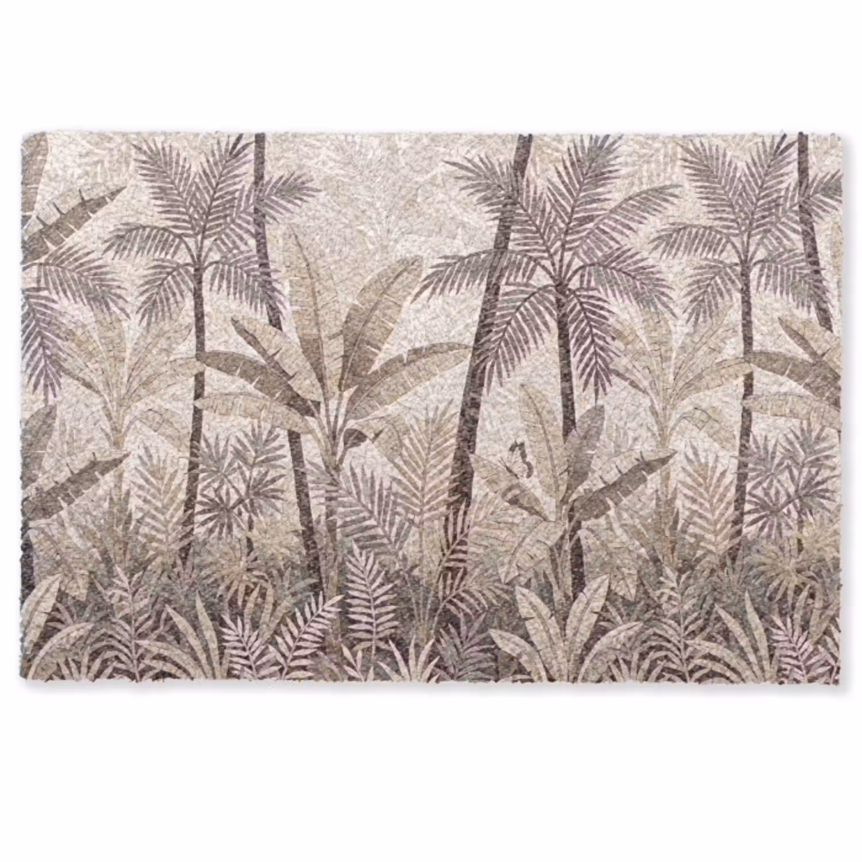 Natuur - Bladeren - Landschap - Mozaïek - Beige Deurmat klein -zkaufland3d