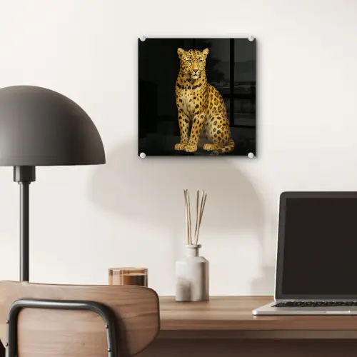 Panter - Realistisch - Bruin plexiglas 5mm klein -sfeer6