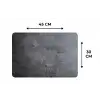 Industrieel - Beton - Grijs - Leisteen - Retro Placemat vinyl groot -specs
