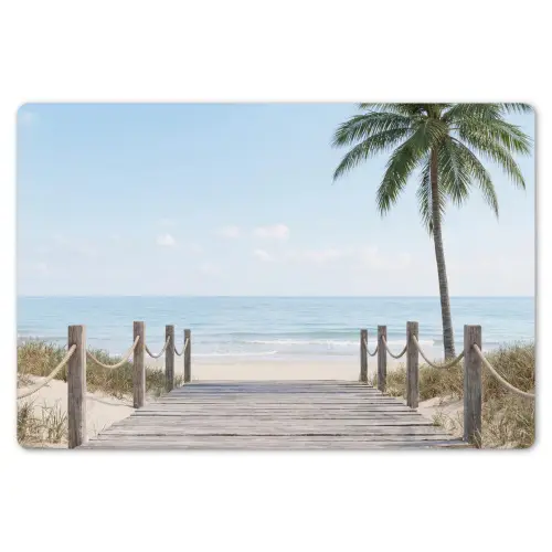 Palmbomen - Pad - Horizon Placemat vinyl groot -zzsfeer1_Kitchenyeah-website