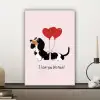 Hond - Teckel - Valentijn - Love canvas 2cm klein -sfeer6