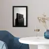 Wijnflessen - Zwart - Minimalistisch fotolijst zwart zonder passe partout klein -sfeer4