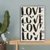 Love - Hart - Beige canvas 2cm klein -sfeer4