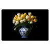 Geel - Tulpen - Vaas - Bloemen Placemat vinyl groot -zzsfeer1_Kitchenyeah-website