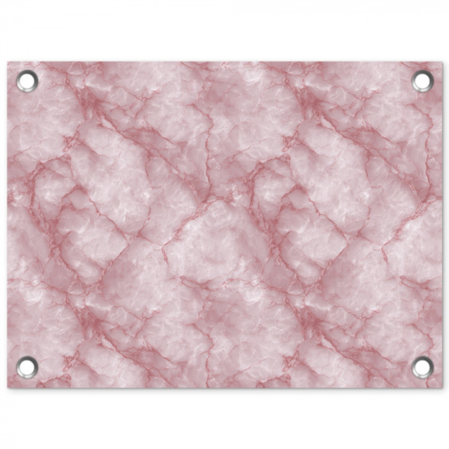 Roze - Kwartsmarmer - Aders tuinposter los doek klein 239 -3d