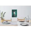 Parkiet - Turquoise - Quotes - Decoratie Muursticker klein -eettafel