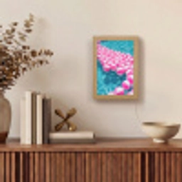 Strandballen - Roze - Water Light Box met kabel (Tafellamp) klein -sfeer2