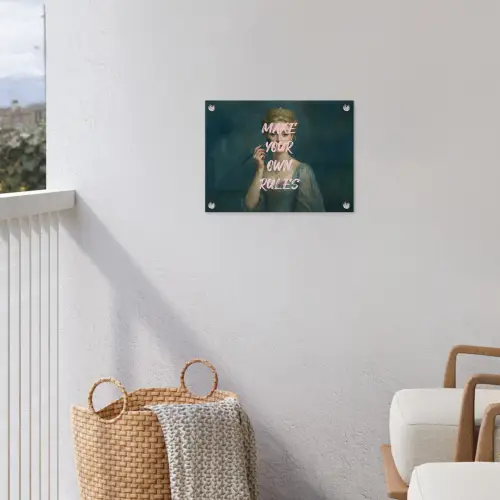 Klassiek - Sierlijk - Roze tuinposter los doek klein -sfeer8