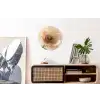 Bloem - Minimalistisch - Groen Wandcirkel aluminium klein -kantoor