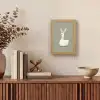 Eend - Konijnoren - Grijs Light Box met kabel (Tafellamp) klein -sfeer2