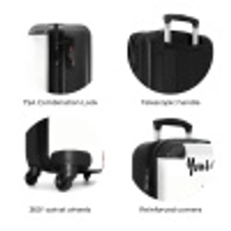 Kauwende Kobus NBS - Handbagage koffer - Kinderen Unisex middel zzzzzzzbolletjes_ENG