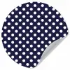 Oceaan - Stippen - Blauw - Wit Wandcirkel behangsticker klein 186 -3d