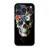 Bloemen - Schedel - Kleurrijk Telefoonhoesje iPhone 17 Pro klein -3d