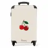 Kers op beige achtergrond NBS - Handbagage koffer - Unisex middel -productfoto_recht