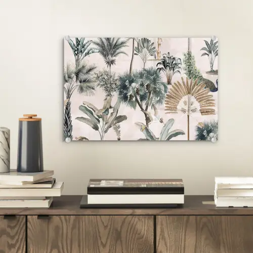 Retro - Jungle - Natuur - Dieren plexiglas 5mm klein -sfeer1